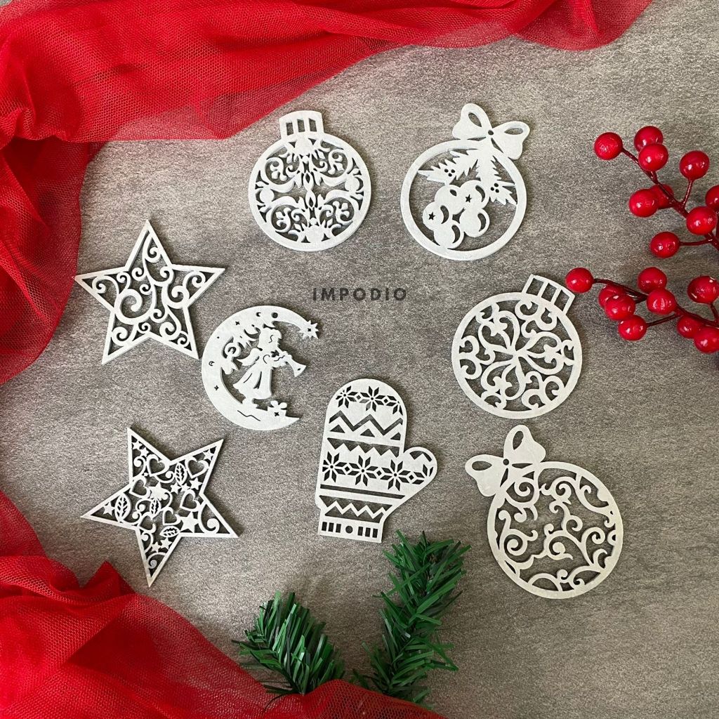 IMPODIO Gantungan ornamen natal - Props foto produk