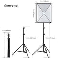 IMPODIO Paket lighting home studio 2 Softbox lighting lengkap super - close up