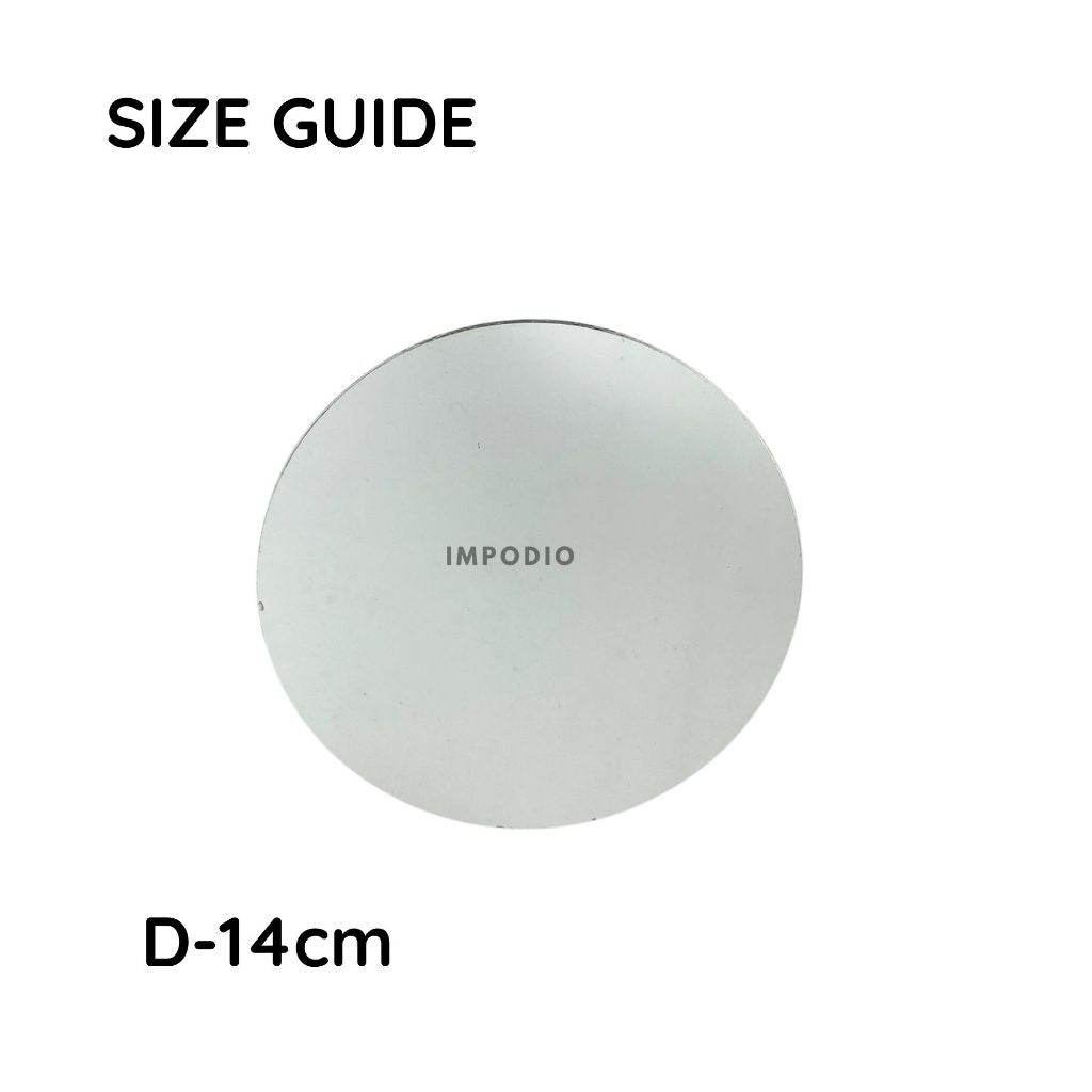 IMPODIO cermin round 14cm akrilik backdrop photo studio