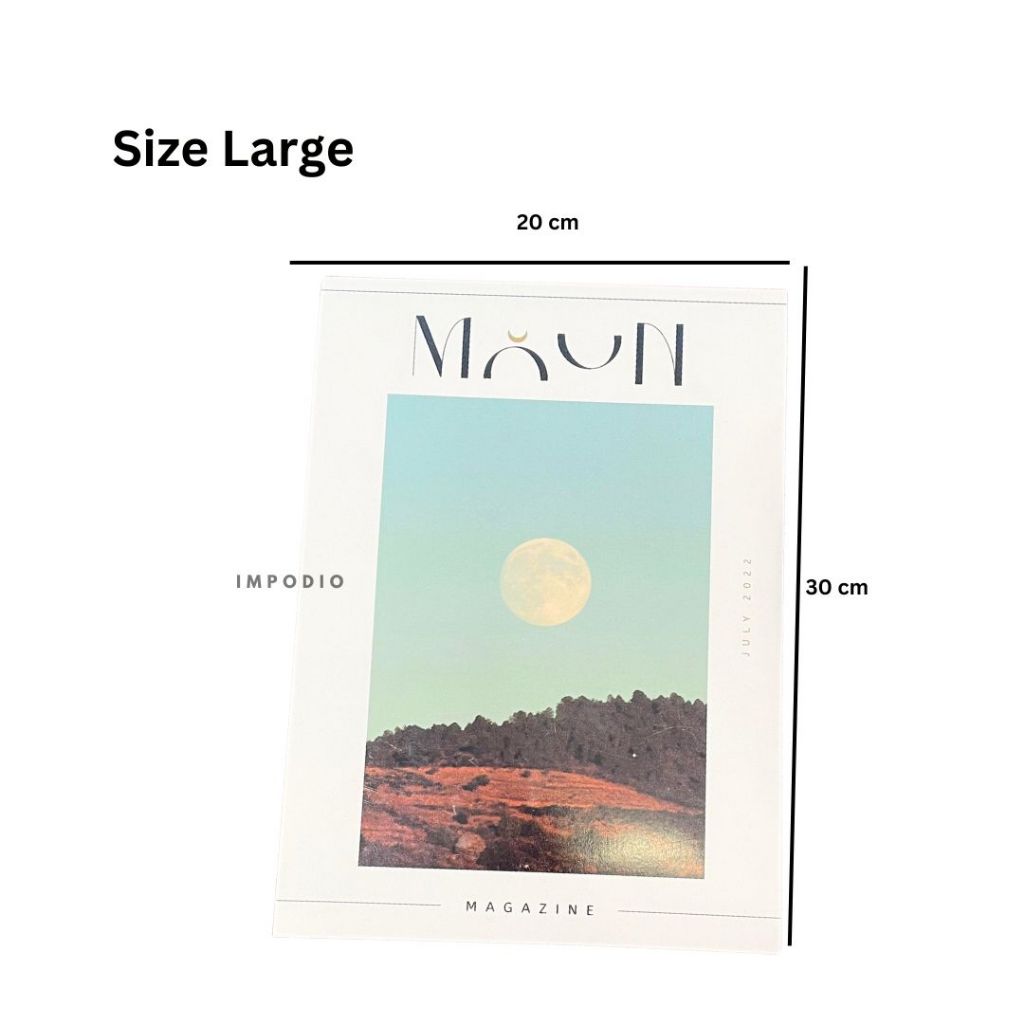 IMPODIO Cover Majalah Satuan Props Fotografi - Cover Magazine Random Aesthetic Dekorasi Foto