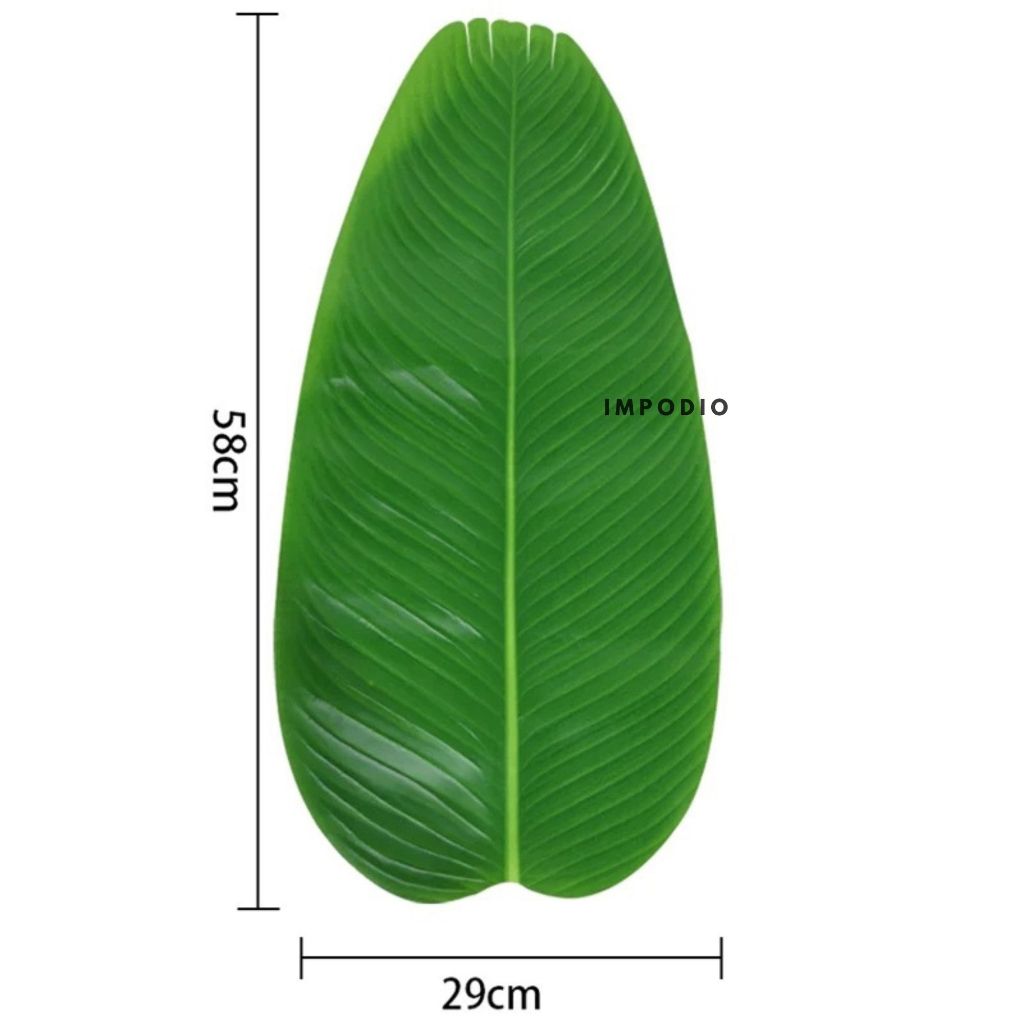 IMPODIO Daun Pisang Palsu / Banana Leaf Artifical  / Properti konten foto props