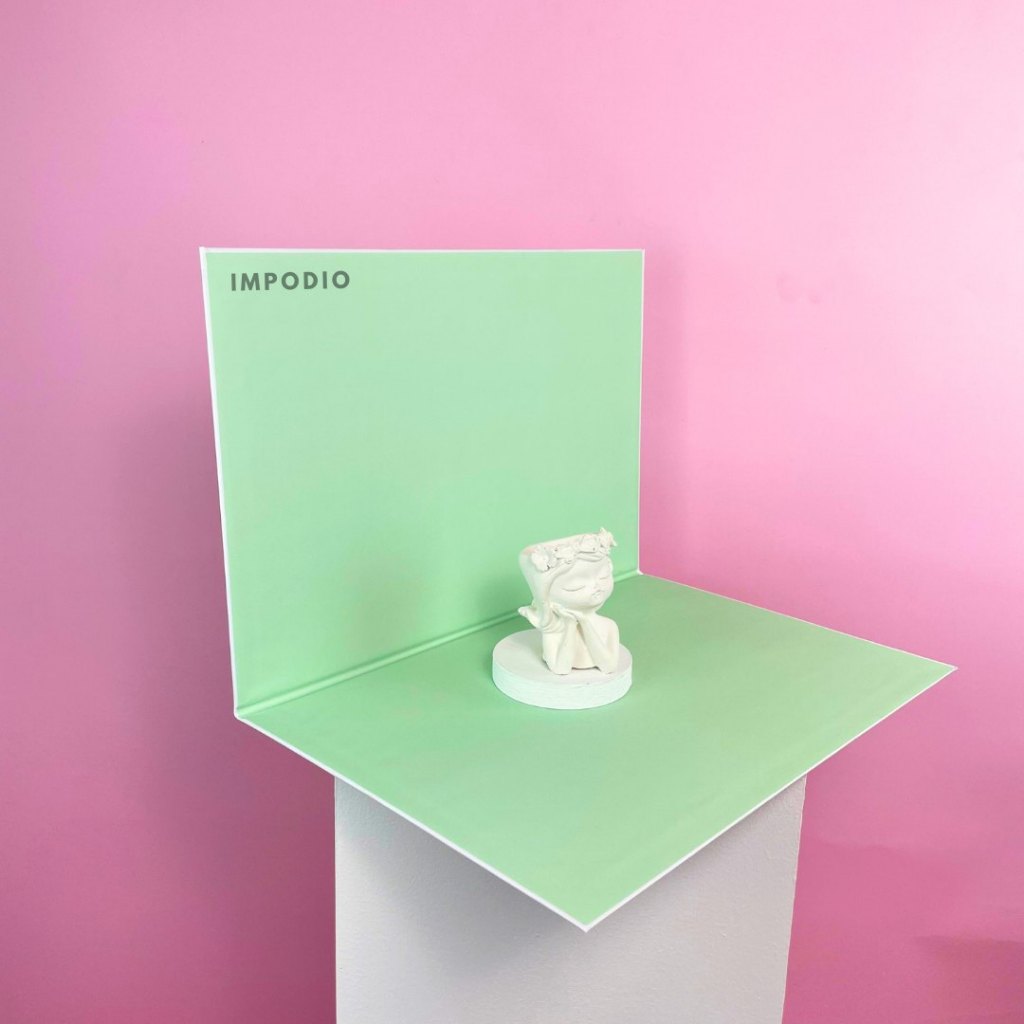 IMPODIO Alas foto lipat Warna Pastel / background backdrop photo waterproof