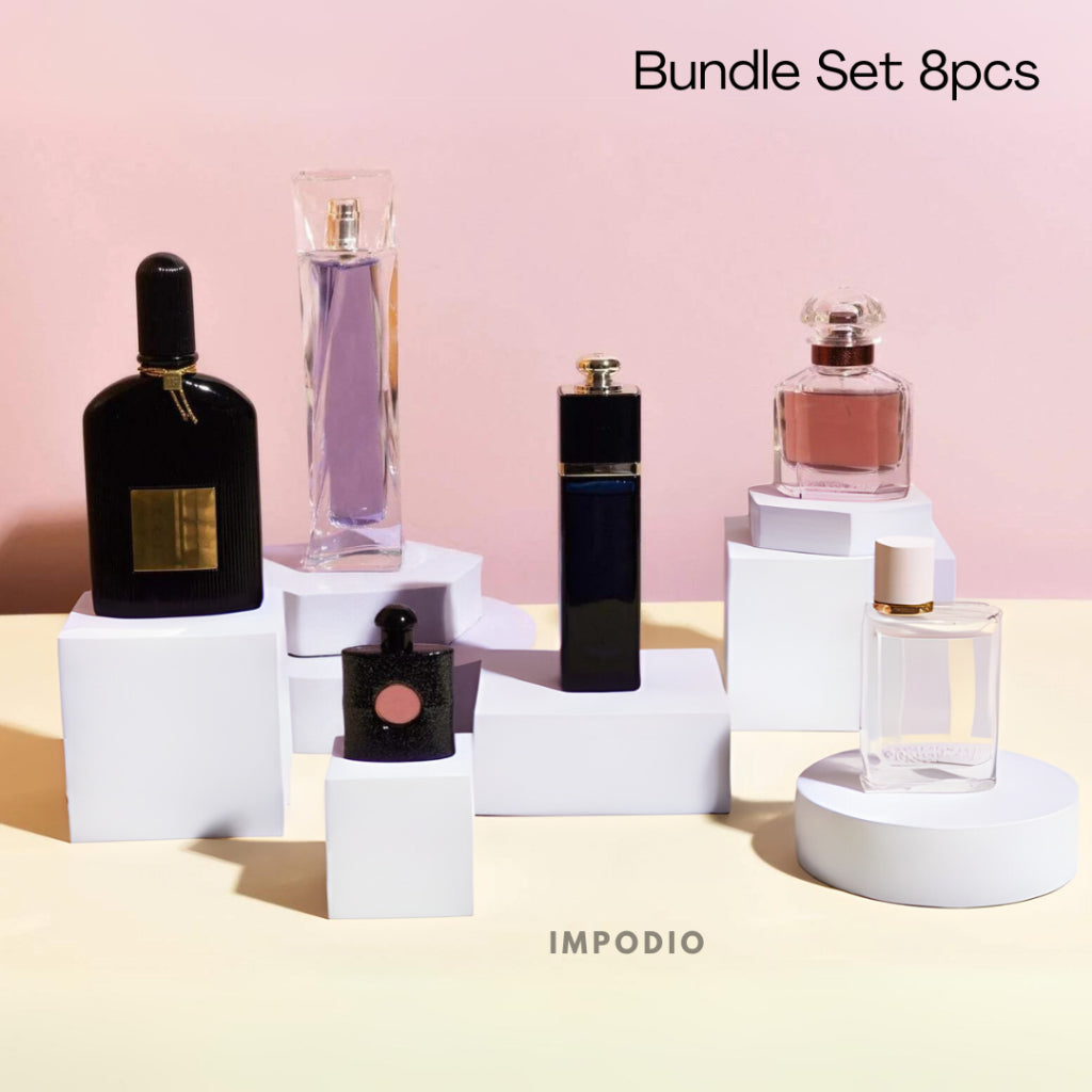 IMPODIO essential styling Set 8pcs - square  Geometry Photo Props - podium leveling balok tangga display - Product Shooting Decoration Stand Backdrop Cosmetics Photography sets