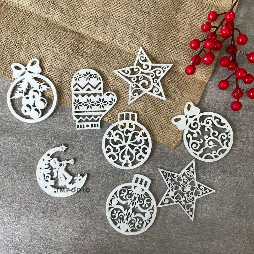 IMPODIO Gantungan ornamen natal - Props foto produk