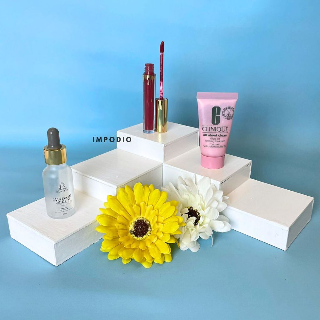 IMPODIO Properti Foto Tangga Podium Kayu beragam ukuran - props foto thema skincare / acc / lainnya