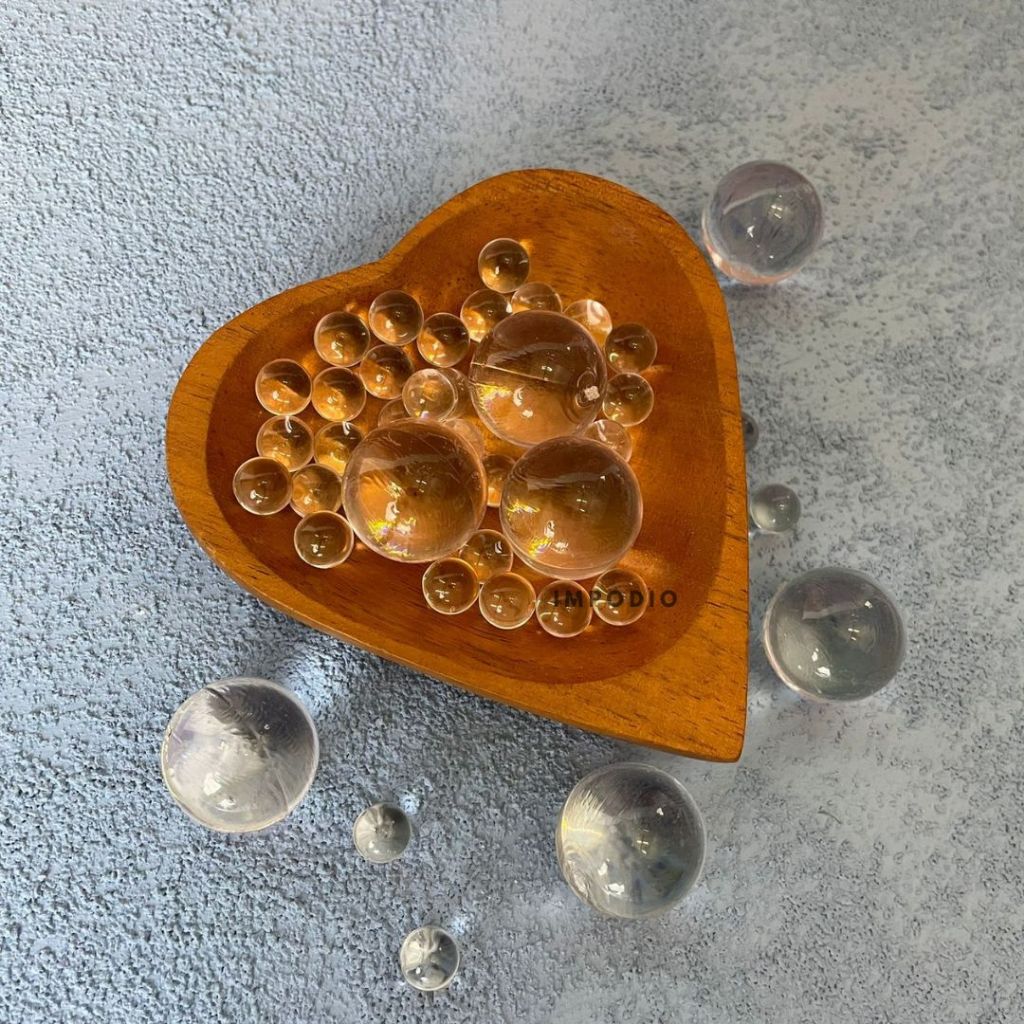 IMPODIO Es Batu Bulat Bola - Ice Ball Four Ball Artificial Props foto - dalam penggunaan