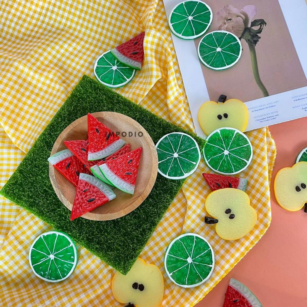 Buah Slice IMPODIO Apel Semangka dan Lemon Artificial - Buah Palsu