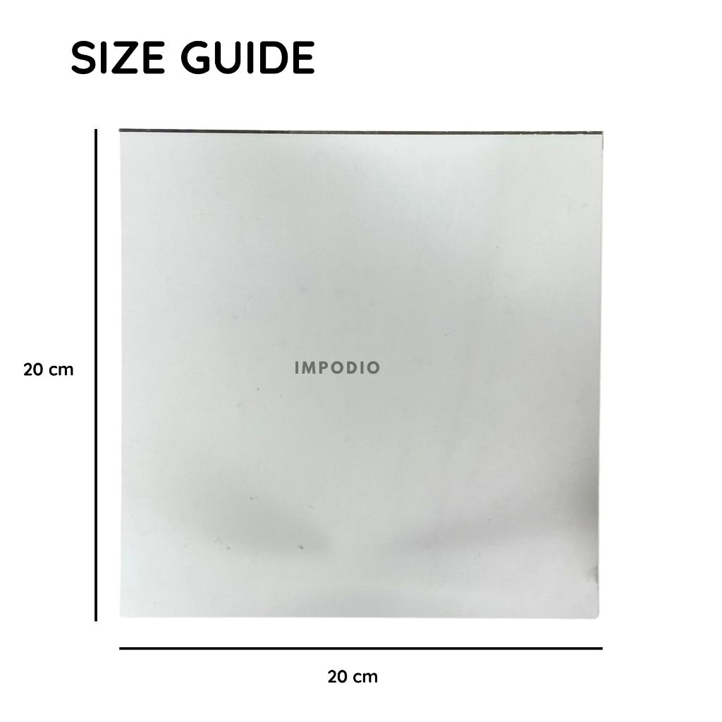 IMPODIO cermin round 14cm akrilik backdrop photo studio