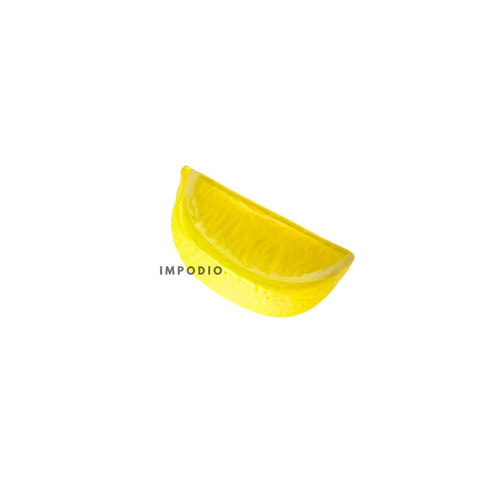 IMPODIO Lemon artficial slice / potongan buah lemon palsu Props foto produk