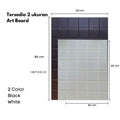 IMPODIO Hardboard Alas Foto Papan Tiles Stripe Wall Panel - detail produk