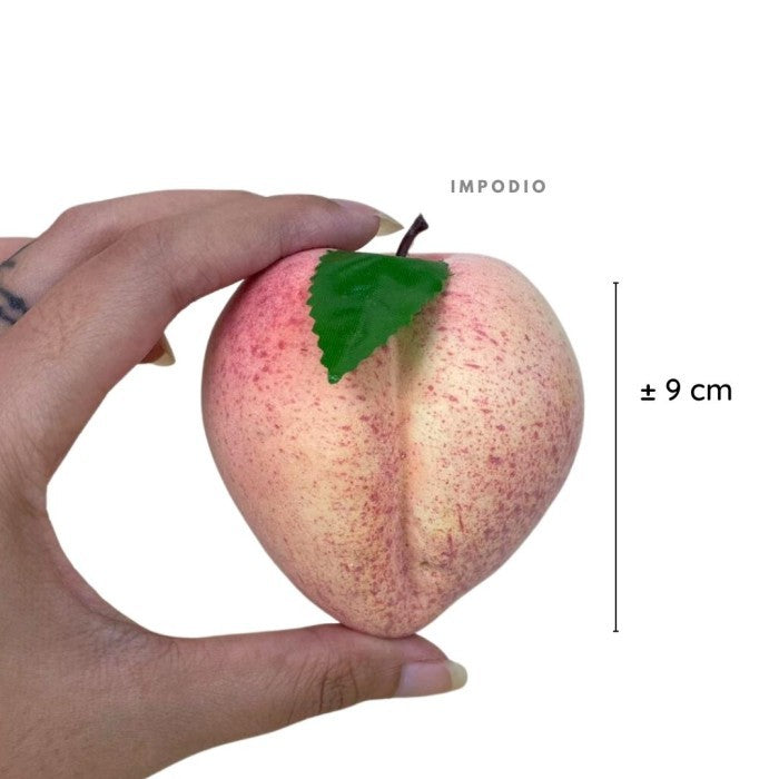 IMPODIO Peach artificial - Buah plastik palsu - properti Fotografi