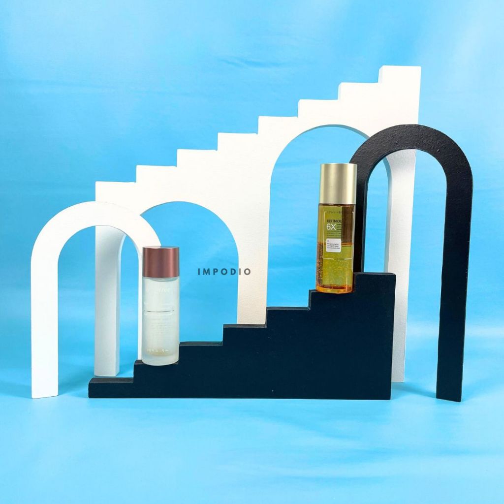 IMPODIO Geometry Set Tangga Kayu All in One - Properti Foto Produk