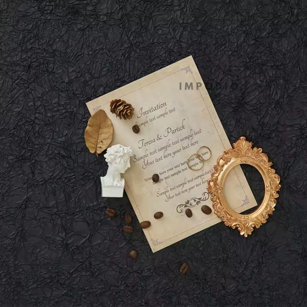 IMPODIO Background Paper handmade Uk 56x56cm - wrinkle Alas gulung Backdrop Foto Produk