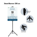 IMPODIO Stand Banner display untuk advertising – showcase Tinggi 2,1M