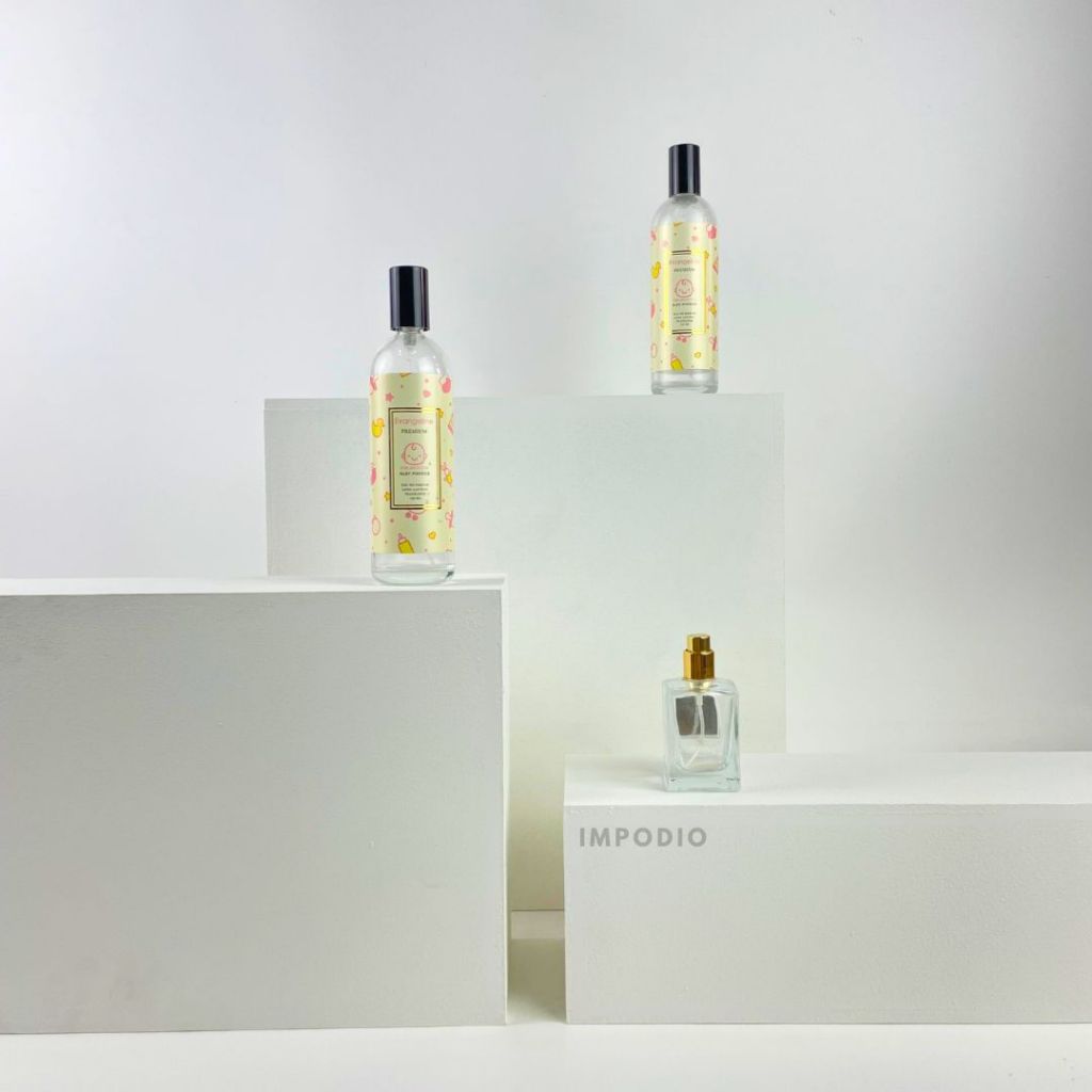 IMPODIO Set Podium Balok Kayu 3pcs - Display Produk Props Foto