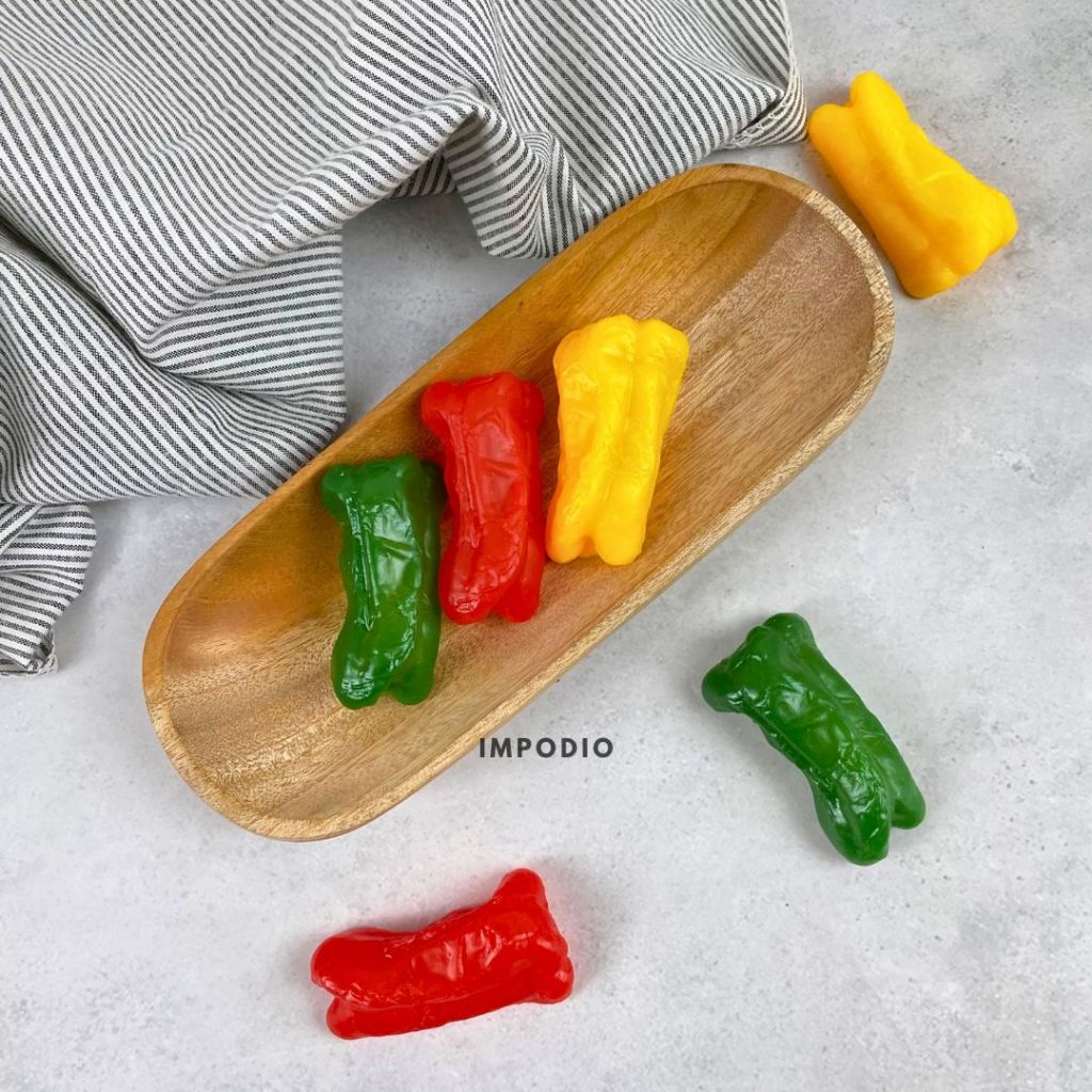IMPODIO Paprika Slice Artificial Palsu - Fake Paprika Vegetable Props Foto Produk