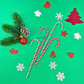 IMPODIO Permen Tongkat Natal Candy Cane Artificial Christmas