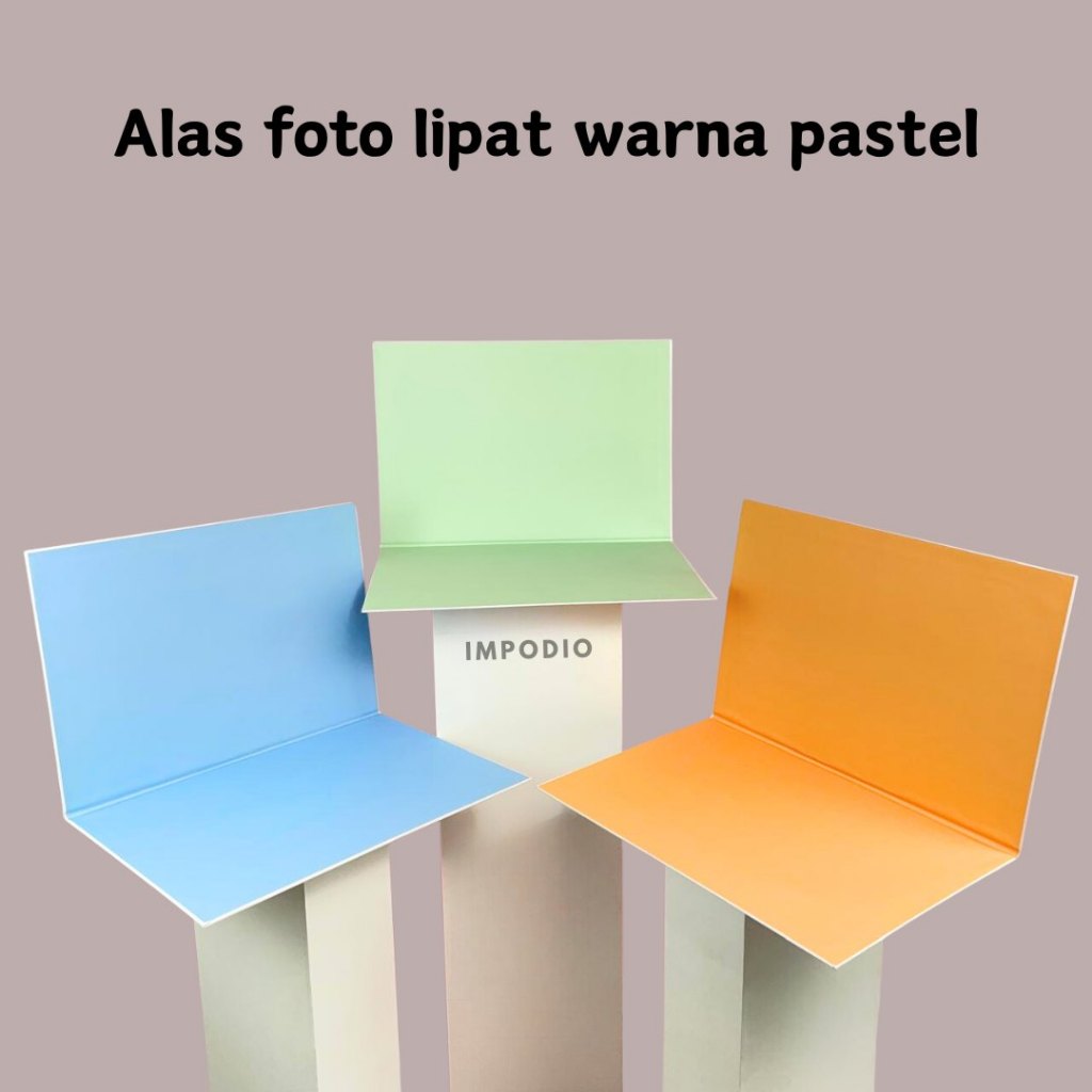IMPODIO Alas foto lipat Warna Pastel / background backdrop photo waterproof