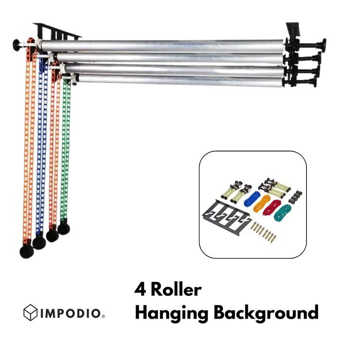 IMPODIO 4 Roller Hanging Expander Backdrop / Kerekan Rantai Background