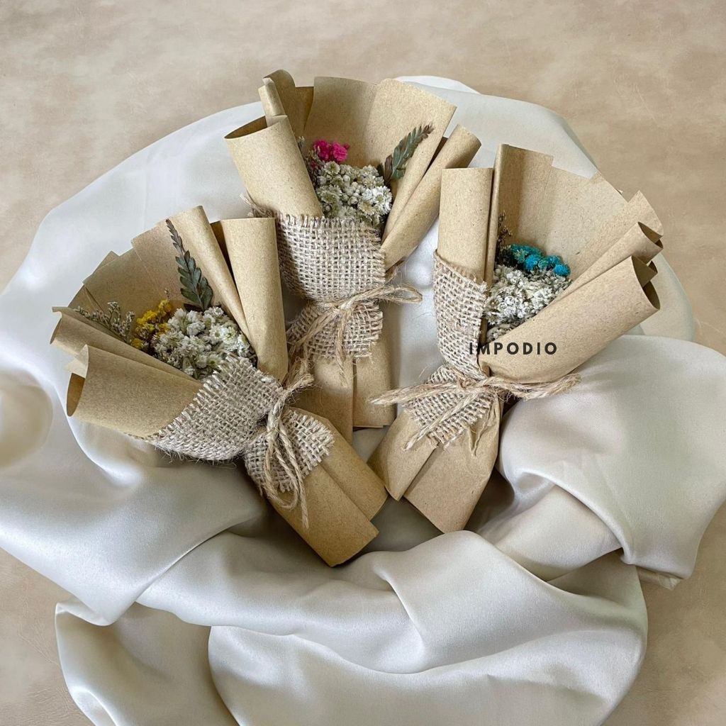 IMPODIO Mini bouquet / bunga buket mini / bunga souvenir kecil
