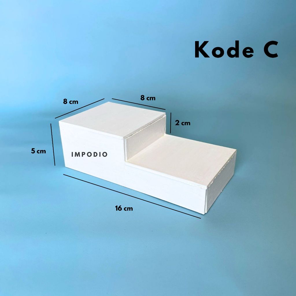 IMPODIO Properti Foto Tangga Podium Kayu beragam ukuran - props foto thema skincare / acc / lainnya