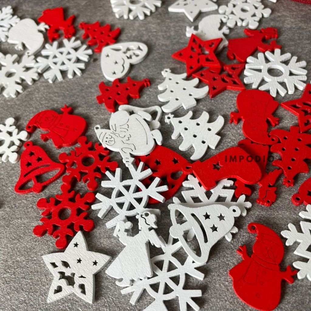 IMPODIO Aksesoris Natal Es Salju / Ice Flakes hiasan - Props photo