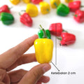 IMPODIO Mini paprika artificial – buah palsu - tampak samping