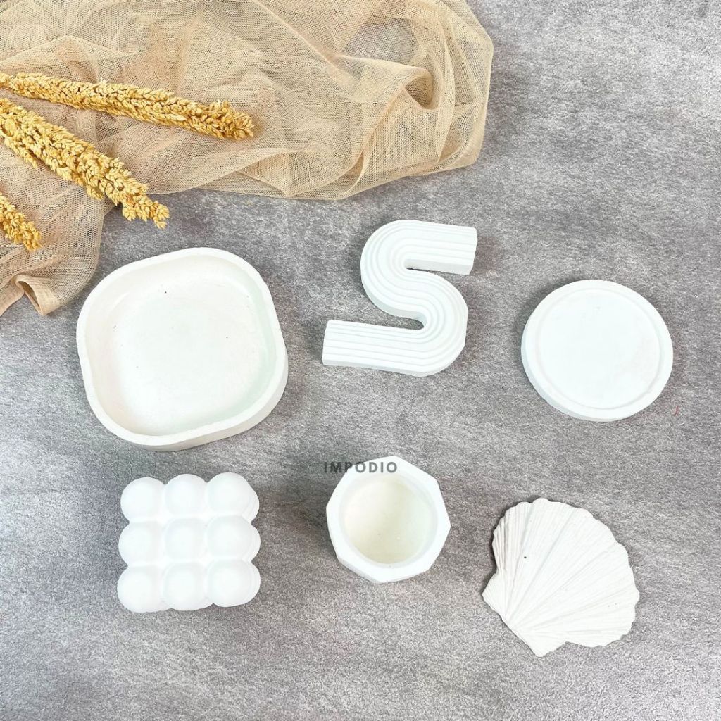 IMPODIO  Set Concrete Series Paket Hemat- Props Foto Semen Aesthetic