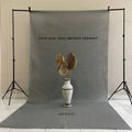 IMPODIO greenscreen spunbond backdropfoto Abu-abu Ukuran 1.6m x - detail produk