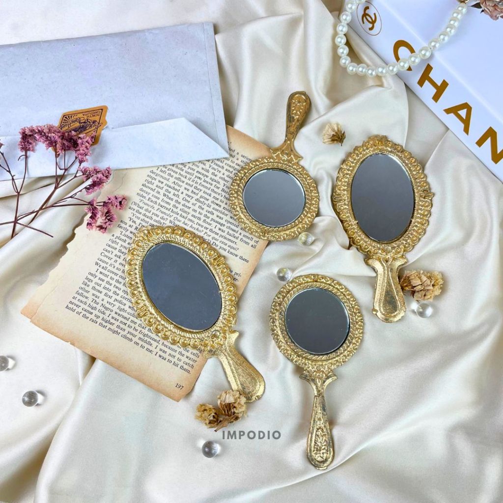 IMPODIO cermin kaca vintage aesthetic props - properti photo product