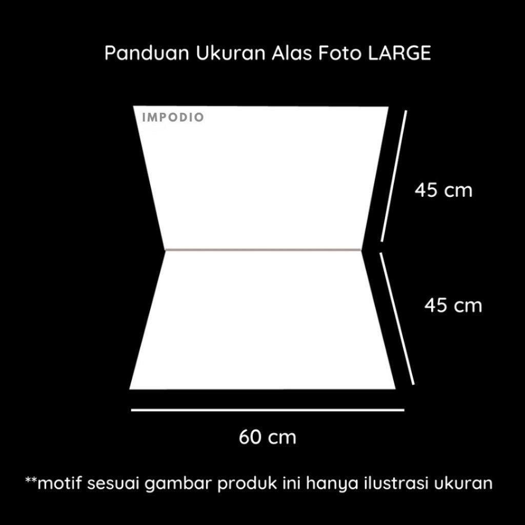 IMPODIO Alas foto lipat Warna Pastel / background backdrop photo waterproof