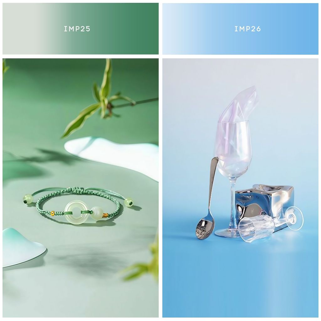 IMPODIO Paper Background Gradient ukuran 50x100cm - alas foto gulung