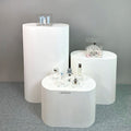 IMPODIO Podium Display Bentuk Oval Ukuran Jumbo 30x60 cm - tampak samping