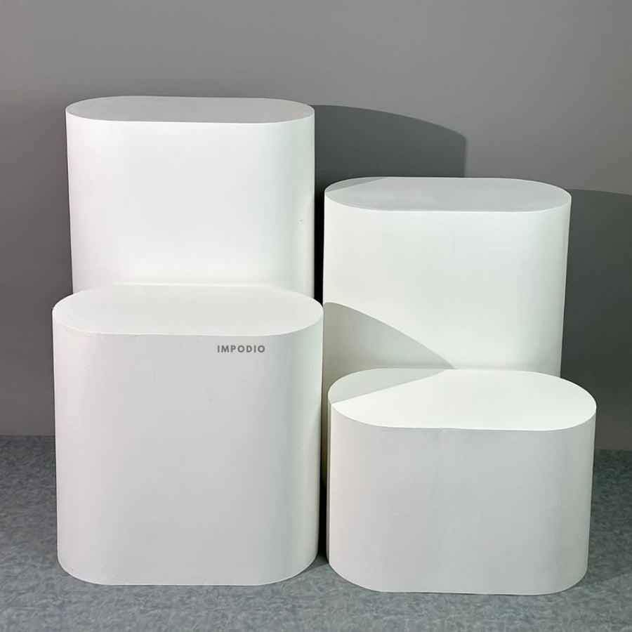 IMPODIO Podium Display Bentuk Oval Ukuran Jumbo 30x60 cm
