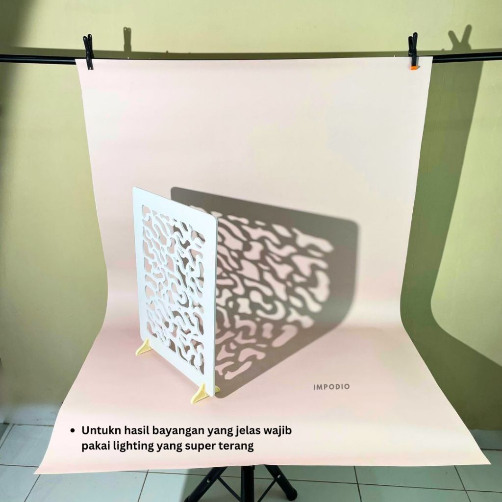 IMPODIO Shadow Photography Board – Papan Refleksi GOBO - dalam penggunaan