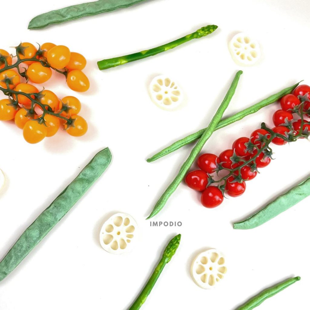 IMPODIO Fake Vegetables - Dekorasi Sayuran Palsu Satuan - Props Foto Produk Makanan