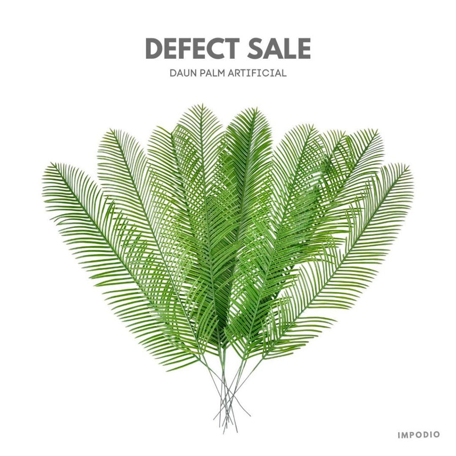 IMPODIO [ DEFECT ] Artificial Leaf Sikas - daun Props photo produk