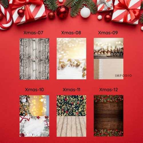 IMPODIO Alas Foto Lipat Motif Christmas Natal 07-12
