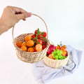 IMPODIO Keranjang Jumbo rotan hampers – wadah parcel – props foto - close up