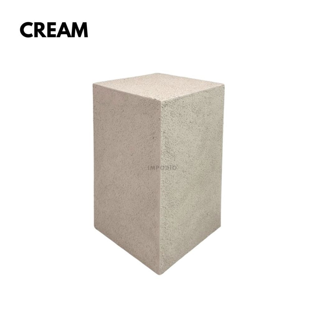 Textured Podium kotak display product ukuran 25 x 25cm - tinggi 40cm sampai 100cm - Props Foto Studio Display Produk IMPODIO