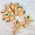 IMPODIO Mini bouquet – bunga buket mini – bunga souvenir kecil - tampak samping