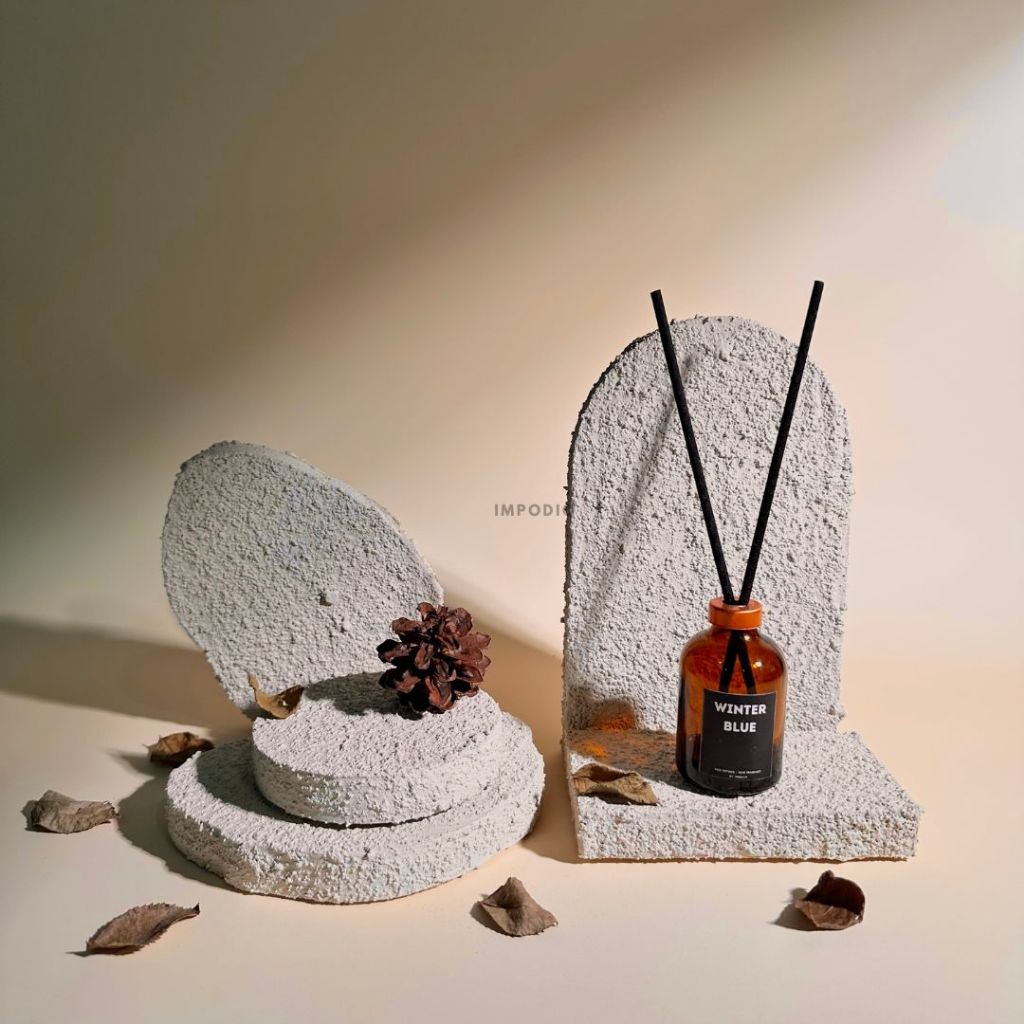 IMPODIO Texture Geometry Photo Props Satuan - podium leveling balok display -  Product Shooting Decoration Stand Backdrop Photography