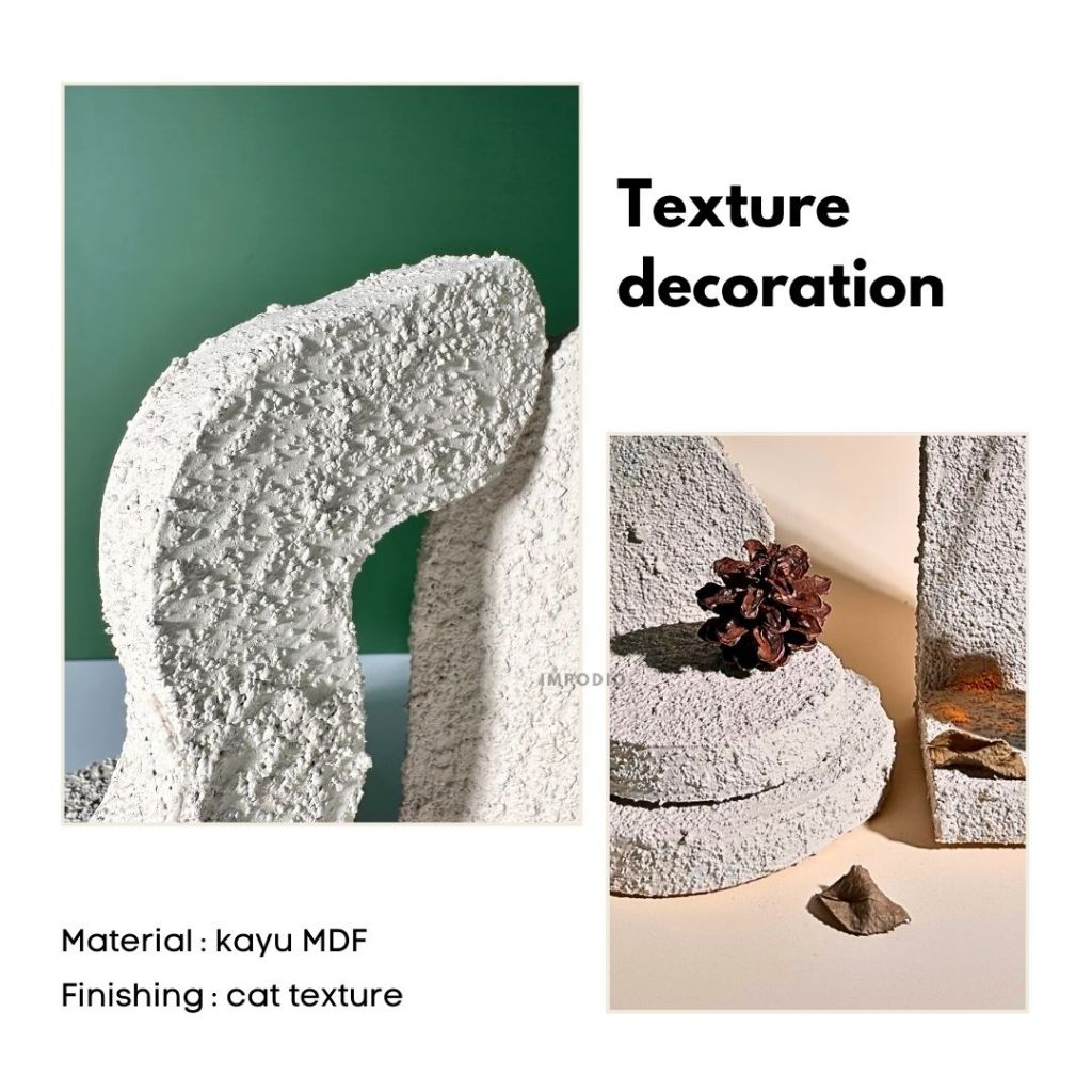 IMPODIO Texture Geometry Photo Props Satuan - podium leveling balok display -  Product Shooting Decoration Stand Backdrop Photography