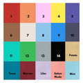 IMPODIO HardBoard Background warna polos 2 sisi Ukuran 80x60cm - packaging