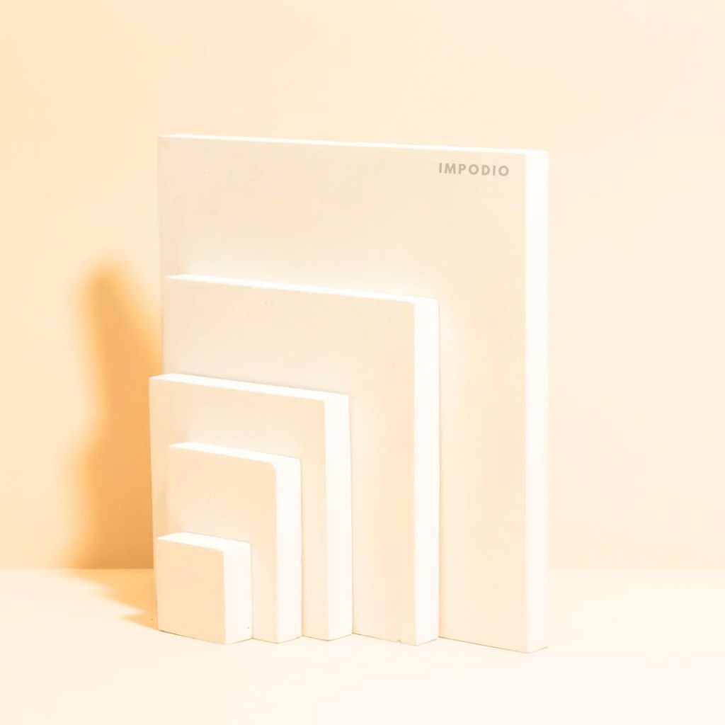 IMPODIO Square Geometry 6 Variant Ukuran - Podium Levelling Display Photography Props