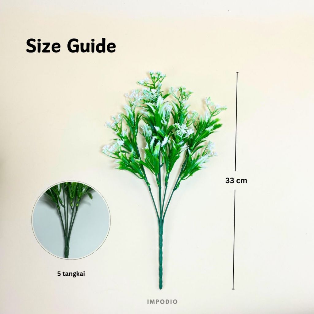 IMPODIO Bunga Baby Breath Artifical /Properti fotografi/props foto