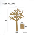IMPODIO Wooden Tree Jewelry Display - Pohon Kayu Aksesori foto produk - tampak samping