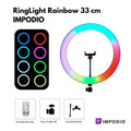 IMPODIO Ringlight RGB Rainbow 33cm – lighting cahaya lampu