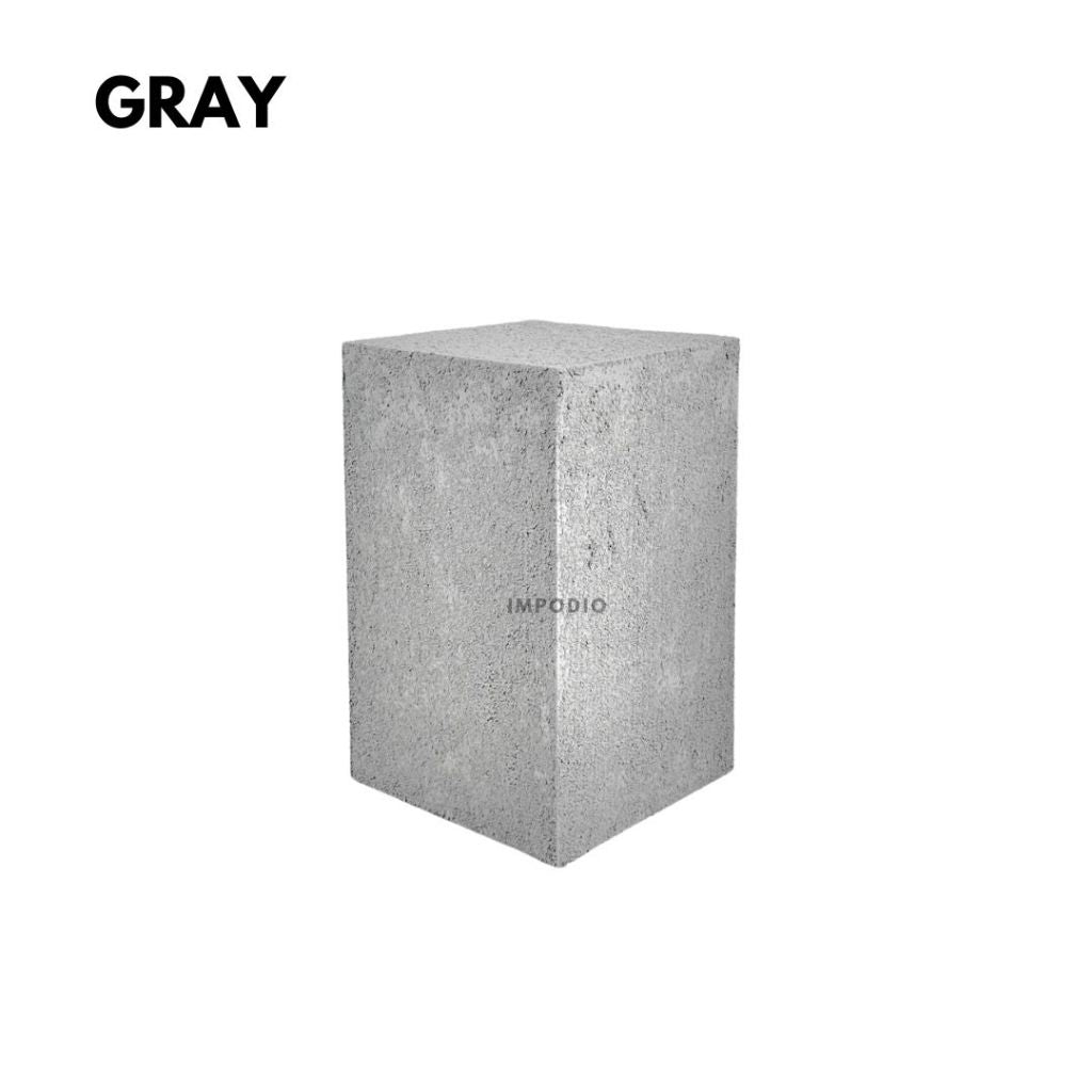 Textured Podium kotak display product ukuran 25 x 25cm - tinggi 40cm sampai 100cm - Props Foto Studio Display Produk IMPODIO