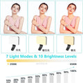 IMPODIO LED Lampu kamera Rechargeable – adjustable 30w Super Terang - close up
